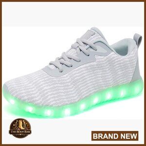 LED Light Up Sneakers USB Charging Unisex Adult Dance Party Shoes